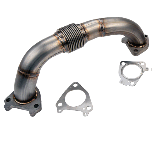 2001-2016 Duramax 2" Stainless Driver Side Up Pipe for OEM or WCFab Manifold with Gaskets